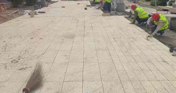 酒泉黄金麻荔枝面地铺案例