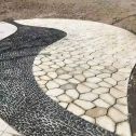 酒泉 黄金麻冰裂缝室外铺装效果完美展示