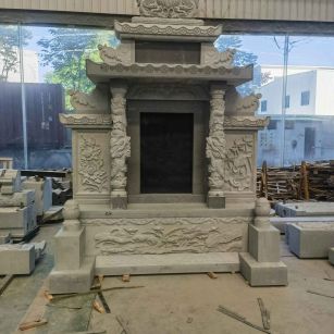 酒泉 芝麻灰高档墓碑、土墓，一套也支持定做