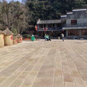 酒泉仿古石铺装效果