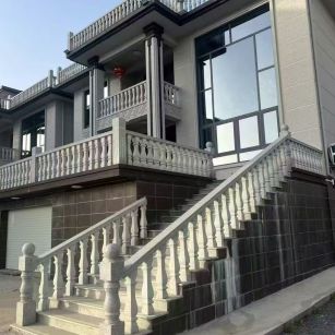 酒泉 芝麻白别墅阳台栏杆，楼梯栏杆