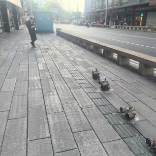 酒泉仿古石铺装效果