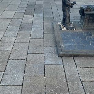 酒泉仿古石铺装效果