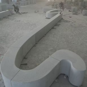 酒泉 花岗岩整石坐凳拼装