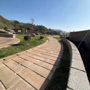 酒泉仿古石铺装效果