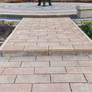 酒泉仿古石铺装效果