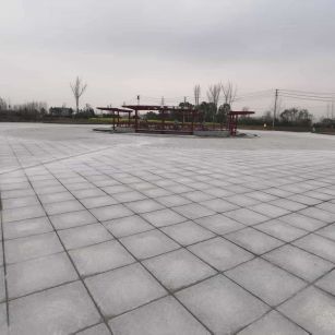 酒泉 芝麻白火烧面-公园广场地铺效果