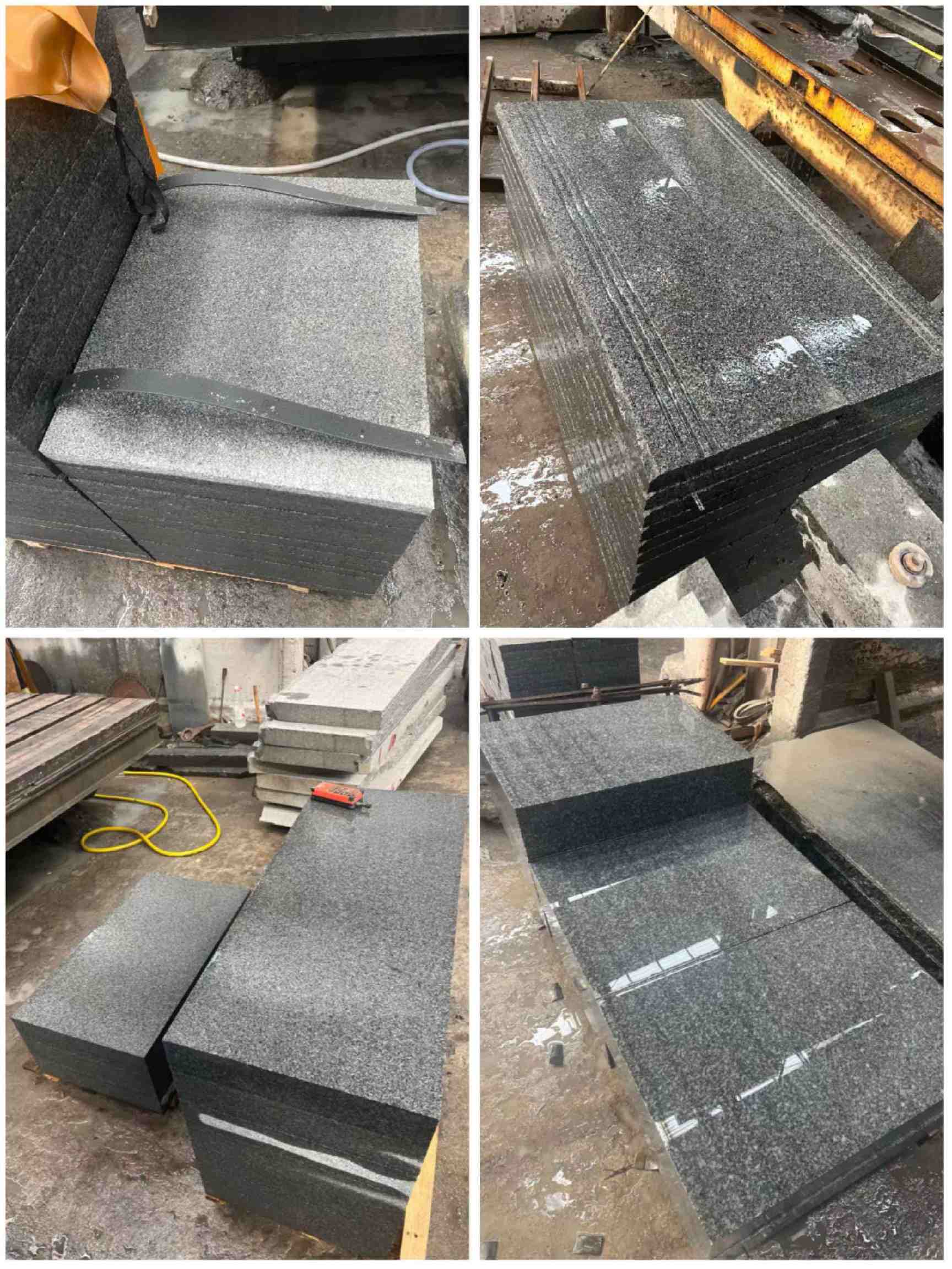 酒泉 芝麻黑地铺石材