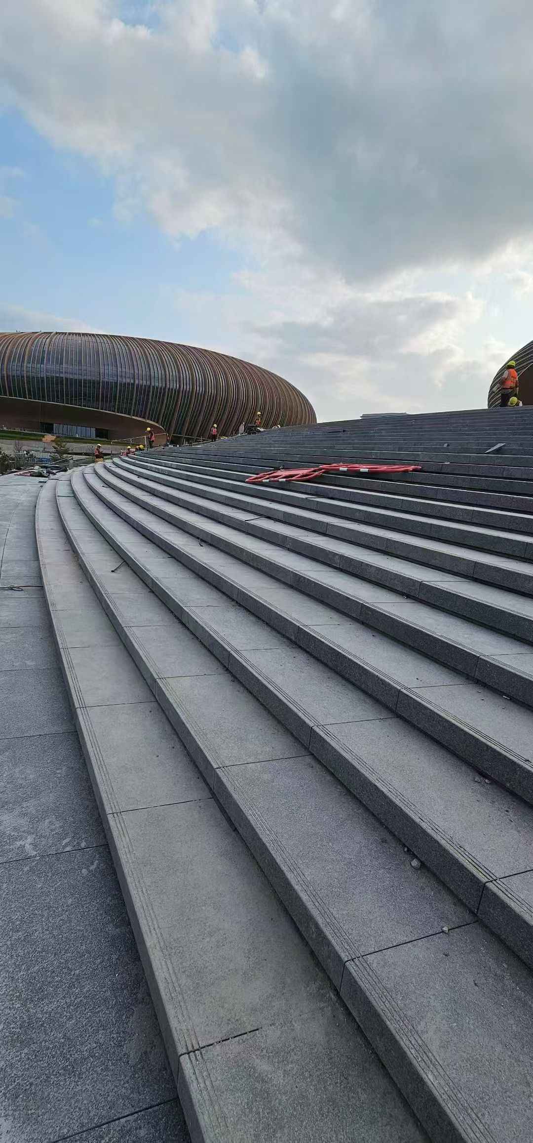 酒泉 弧形整石台阶铺装效果图