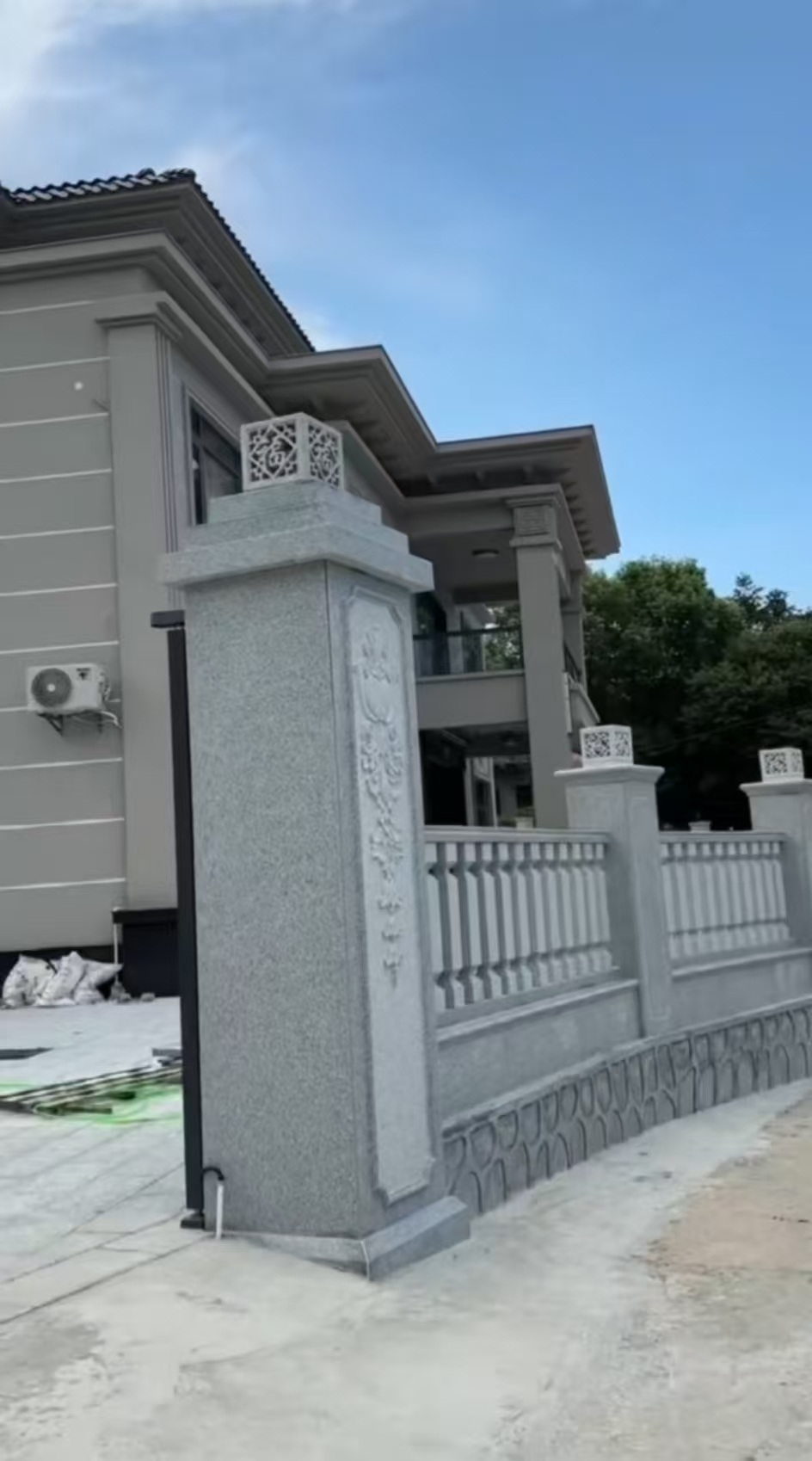 酒泉 芝麻白别墅围墙栏杆，私人订制