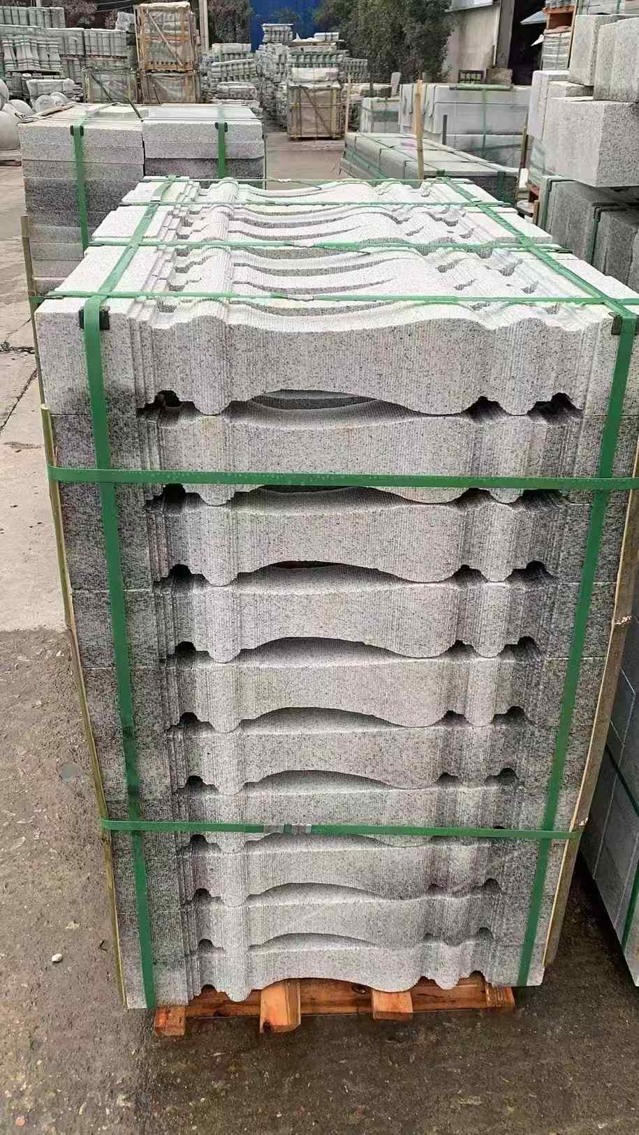 酒泉 芝麻白方形拉丝面，栏杆花瓶柱