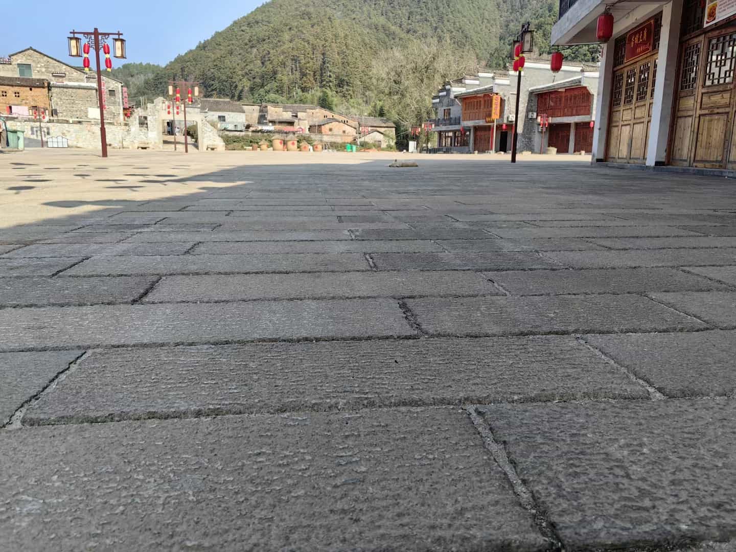 酒泉仿古石铺装效果