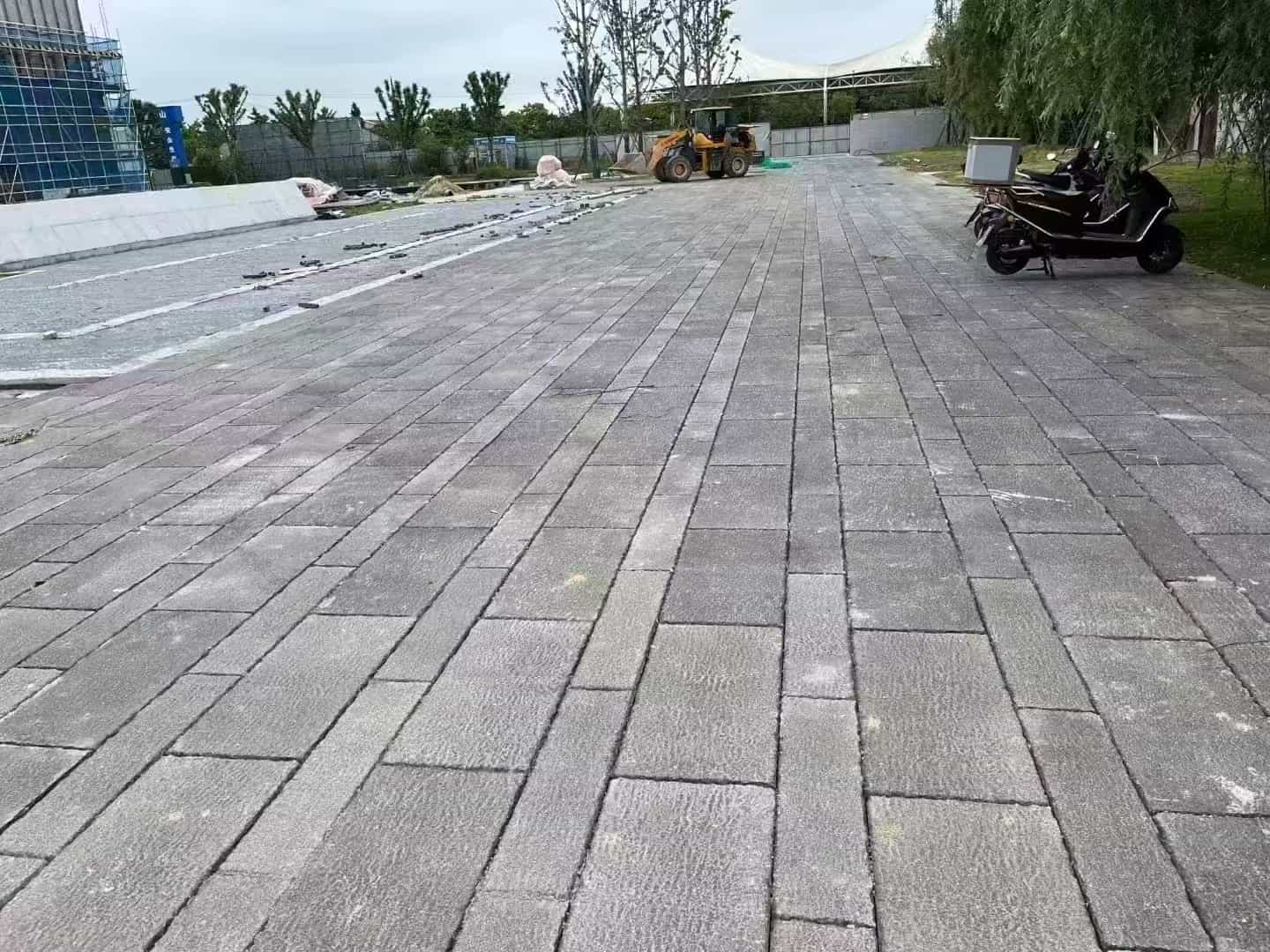 酒泉仿古石铺装效果