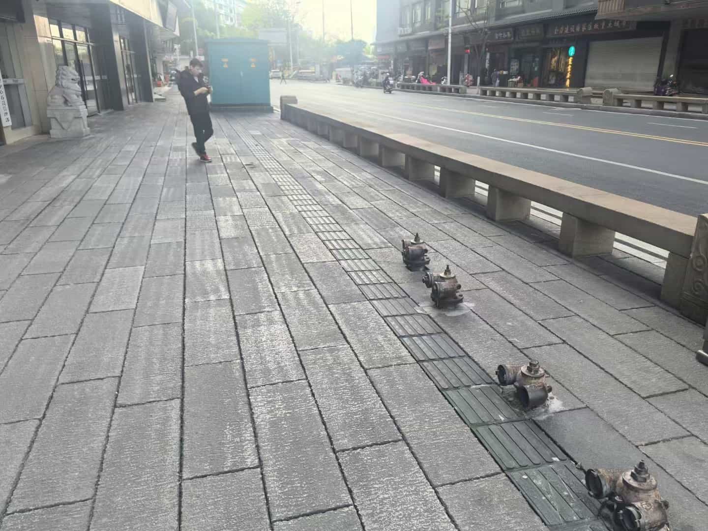 酒泉仿古石铺装效果