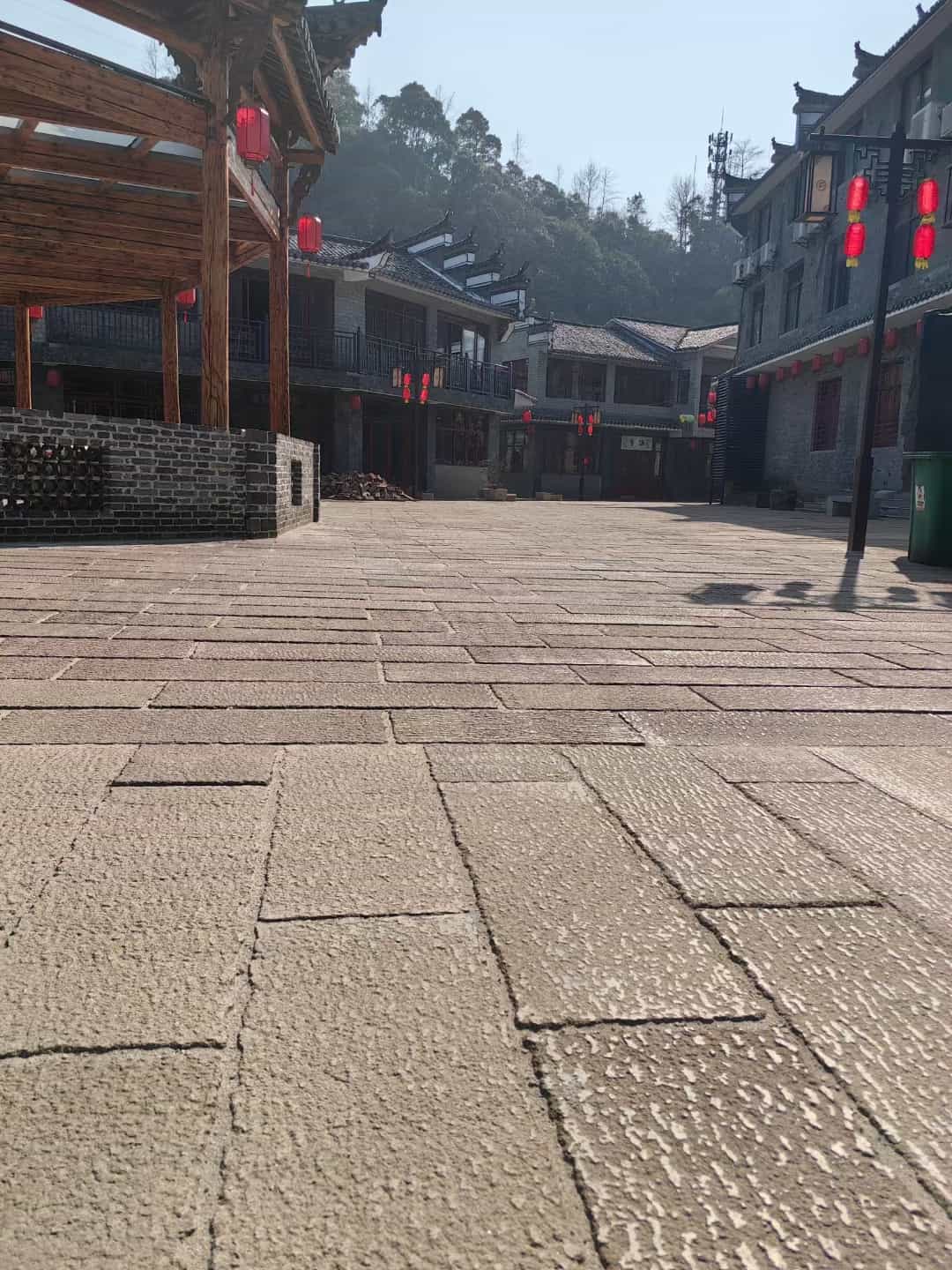 酒泉仿古石铺装效果