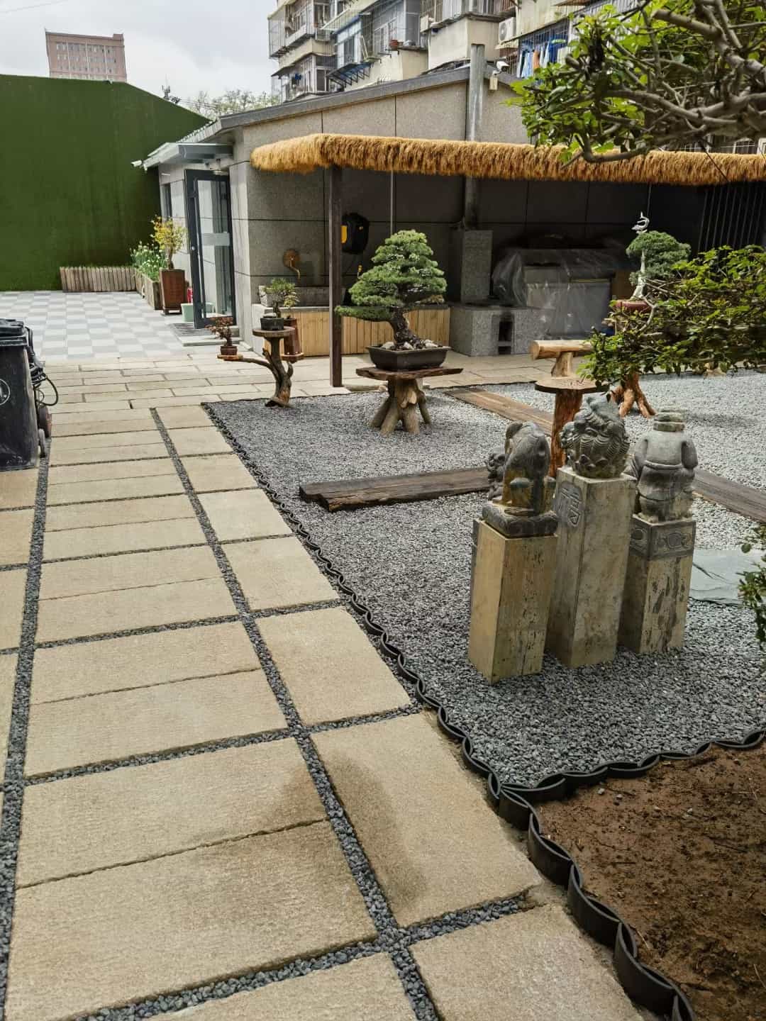 酒泉仿古石铺装效果