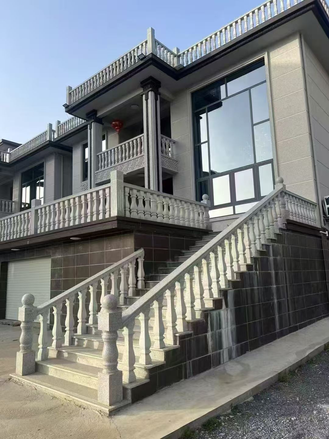 酒泉 芝麻白别墅阳台栏杆，楼梯栏杆