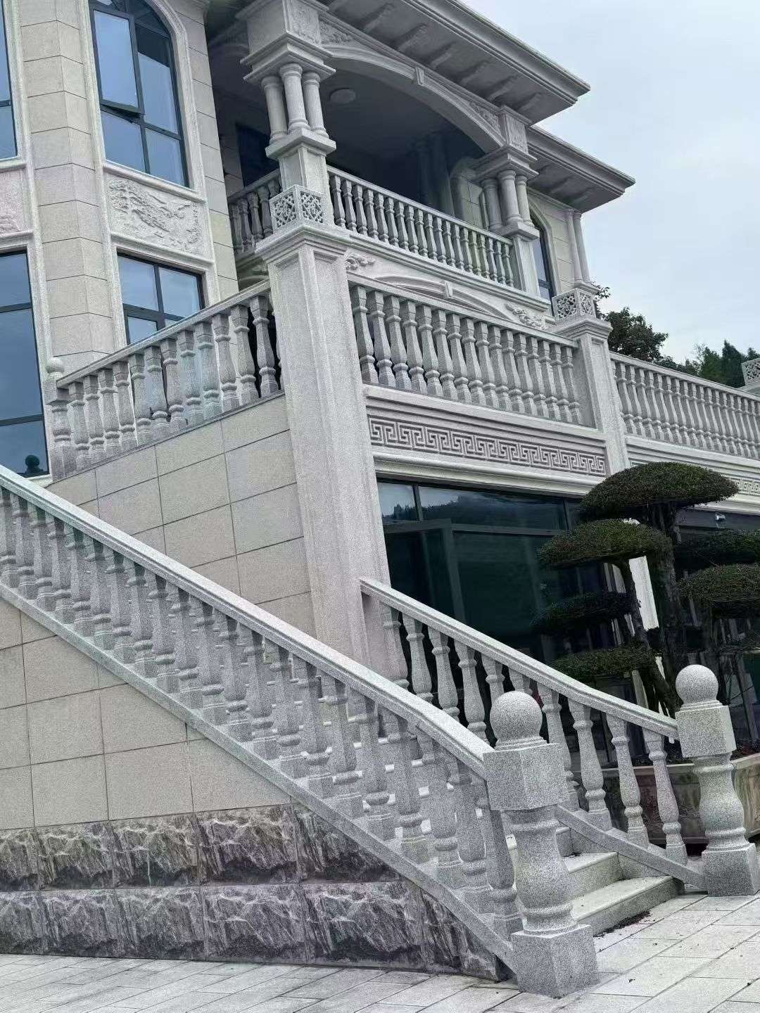 酒泉 芝麻白别墅，栏杆