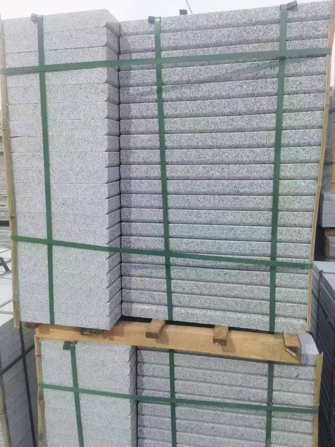 酒泉 5公分芝麻白，倒斜角，室外楼梯踏步